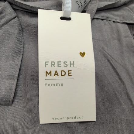 Short Femme XS Fresh Made Gris 100% Viscose Fluide Neuf