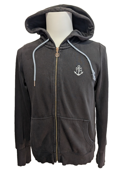 Veste à Capuche Zippée Tommy Hilfiger Homme Noir S | Passes-Pouces