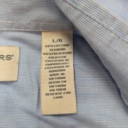 Chemise Dockers manches courtes bleu à rayures taille L #263