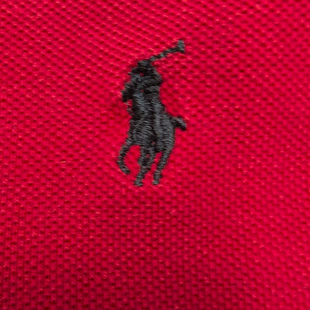 Polo Ralph Lauren Homme M Rouge Logo Noir Polo Manches Courtes