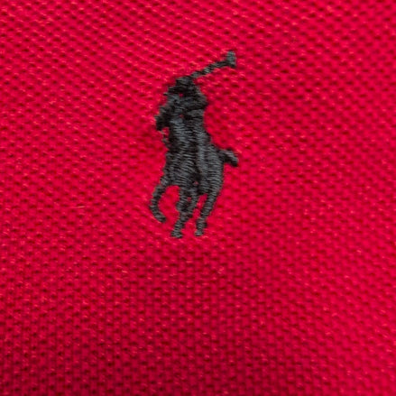 Polo Ralph Lauren Homme M Rouge Logo Noir Polo Manches Courtes