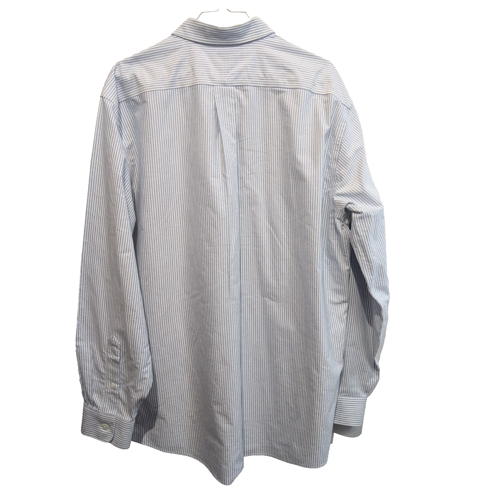 Chemise L.L. Bean bleue à rayures manches longues taille XL #207e