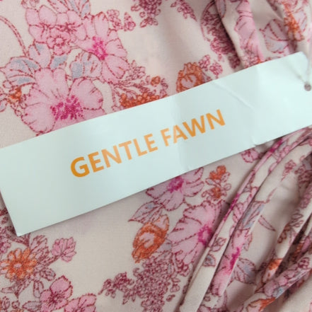 Chemisier Gentle Fawn Femme 2XL Fleuri Rose Manches Poète Neuf