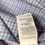 Chemise Nautica L Maurice Bleu Rouge Carreaux Manches courte Stretch Classic Fit