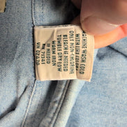 Chemise L.L. Bean bleue effet jean manches courtes taille M 1 poche