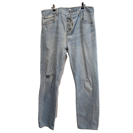 Levi’s 501 Jean Homme W38 L34 Bleu Clair Vintage Pantalon Bouton