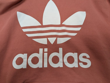 Sweat à Capuche Adidas Saumon Foncé - Coupe Oversize - Neuf - Taille XS/L