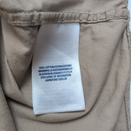 Chemise Ralph Lauren Enfant 14-16 Ans Marron Unie Logo Brodé Coton