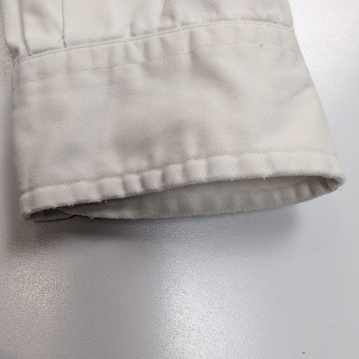 Chemise Ralph Lauren XL Vintage Blanche Coton Lourd Logo Bleu