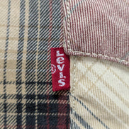 Chemise LEVI'S Western Carreaux Bordeaux et Crème Manches LonguesTaille M