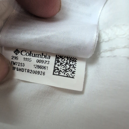 Chemise Pêche Columbia PFG Omni-Shade XLTG Blanc 6 Poches Manches Longues