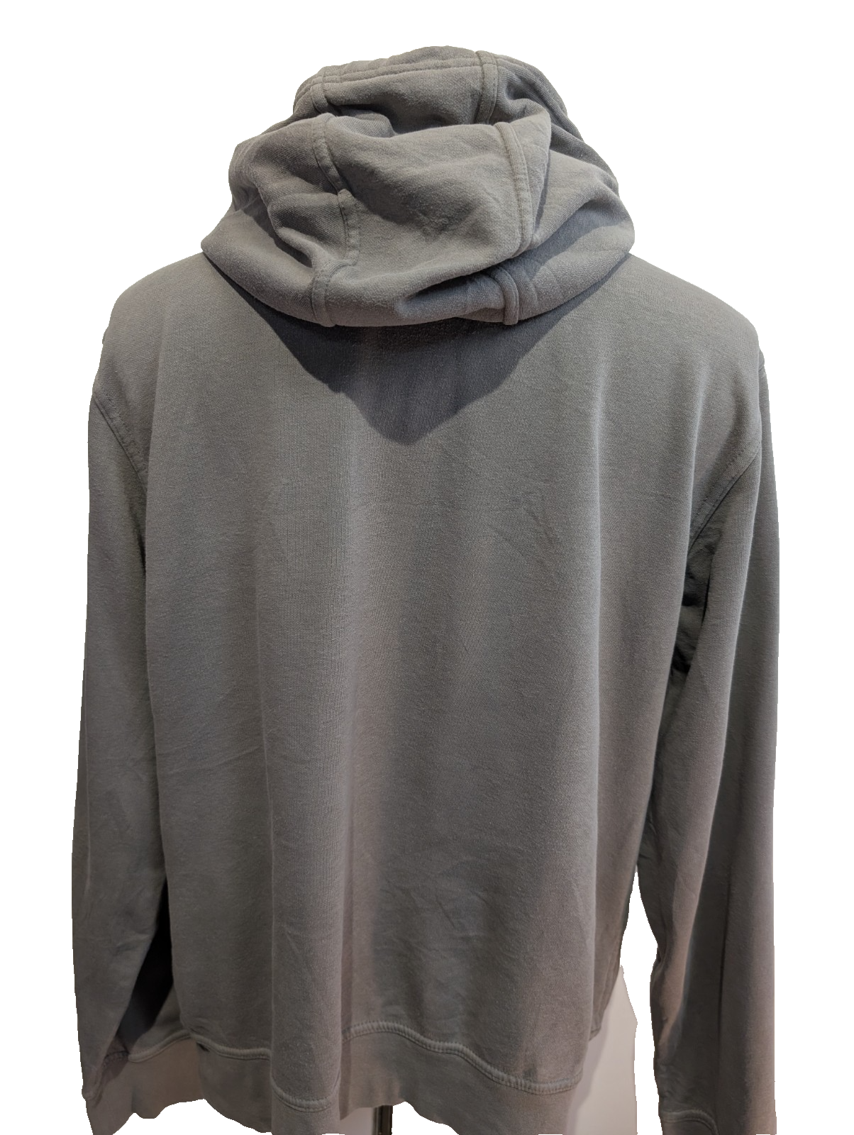 The North Face Sweat à Capuche Gris - Logo Jaune Motif Camouflage - Taille L