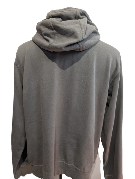 The North Face Sweat à Capuche Gris - Logo Jaune Motif Camouflage - Taille L