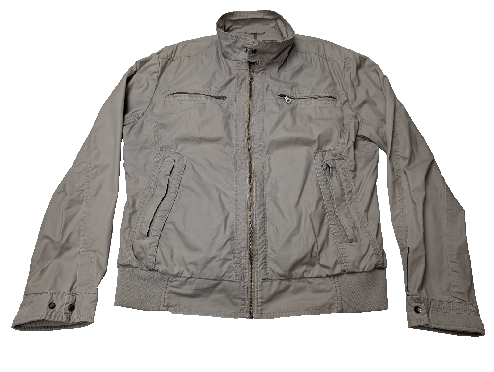 Veste Harrington Griffe Noire Sport Crème XXL Homme Blouson Vintage Chic Casual