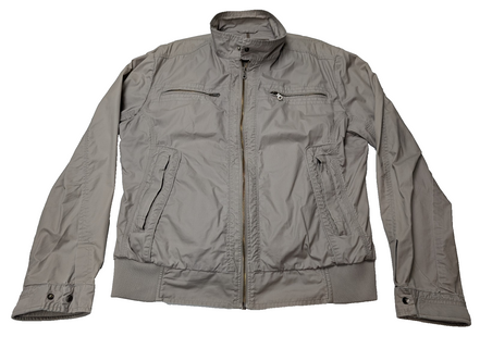 Veste Harrington Griffe Noire Sport Crème XXL Homme Blouson Vintage Chic Casual