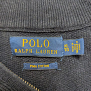 ➜ Pull POLO Ralph Lauren Col Zippé Pima Coton Bleu Marine - Taille XL