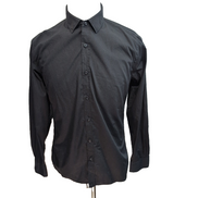 Chemise Beverly Hills Polo Club S Noire Unie Coton Polyester manches longues