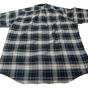 Chemise manches courtes L.L. Bean bleu marine à carreaux taille XL