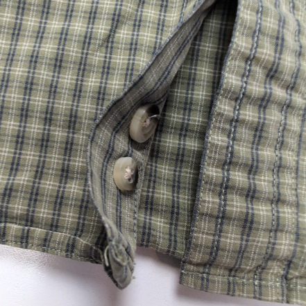 Chemise L.L. Bean kaki à petits carreaux taille XXL #140e