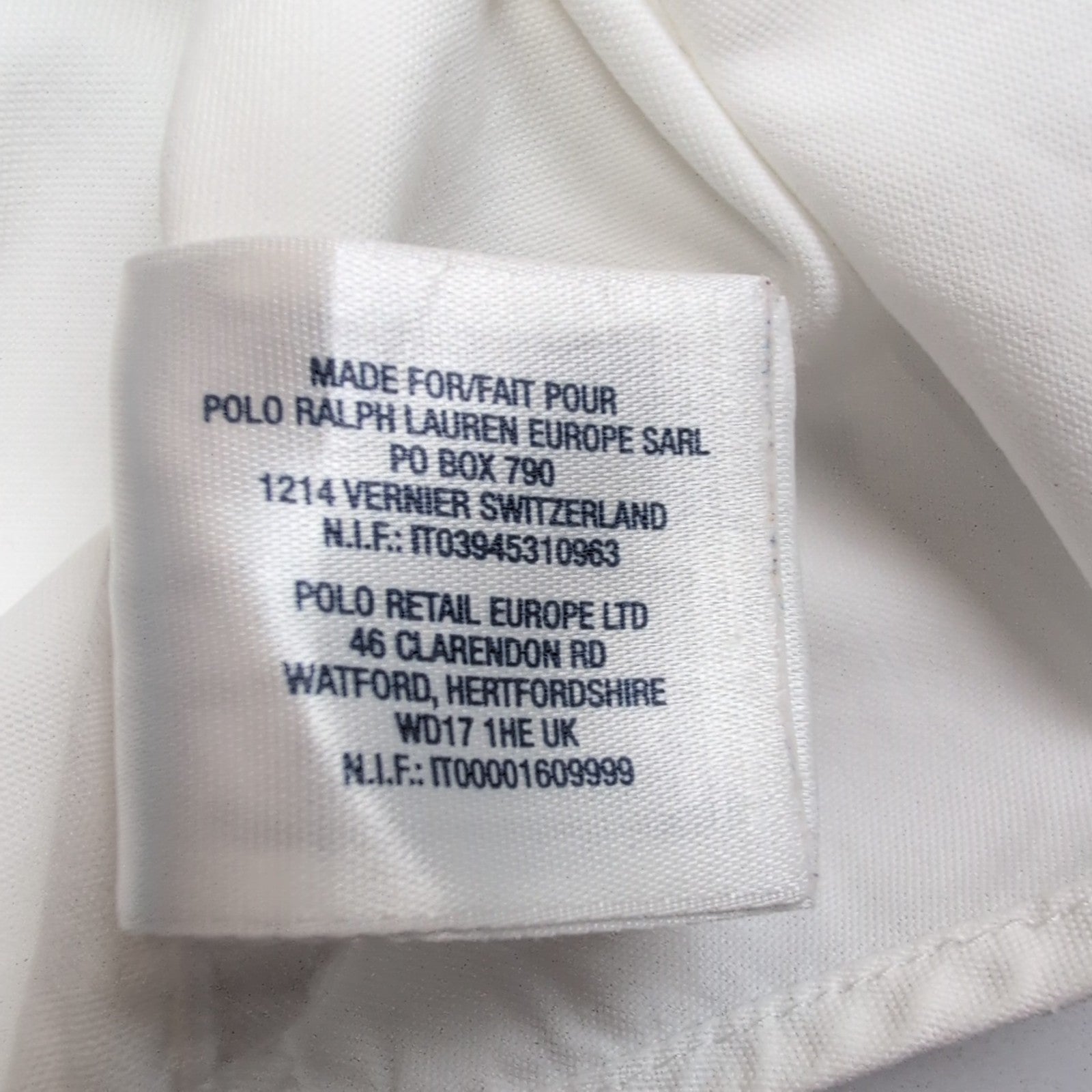 Chemise Femme Ralph Lauren Blanche Manches Courtes T18 XS/S Coton
