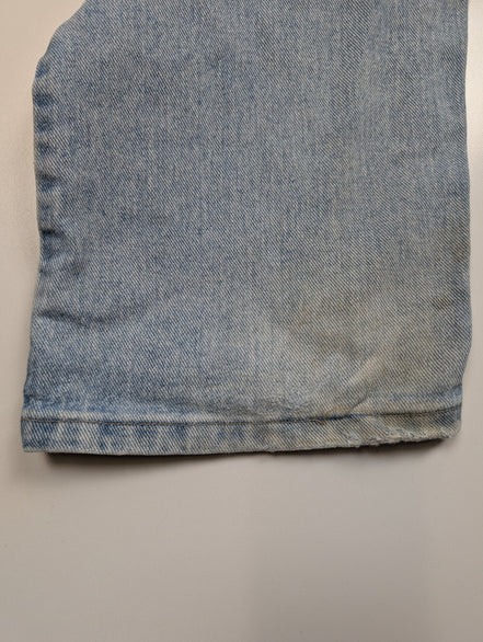 Jean Wrangler Relaxed Fit Bleu Clair W34 L32 Toile Épaisse Vintage Homme