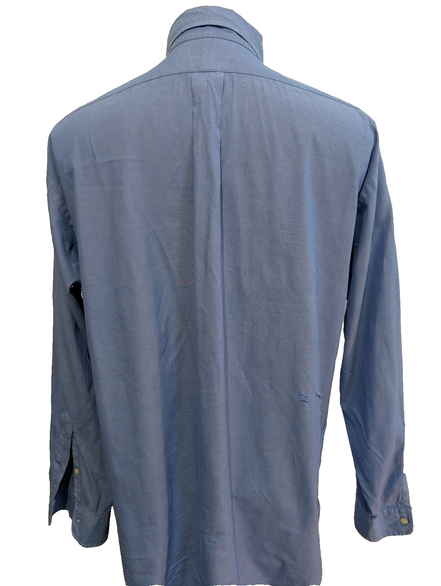 Chemise Ralph Lauren Yarmouth L XL Bleu Pinpoint Oxford Shirt Button Down