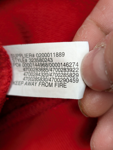 Veste à capuche Polo Ralph Lauren rouge Polo 67 flocage vintage S