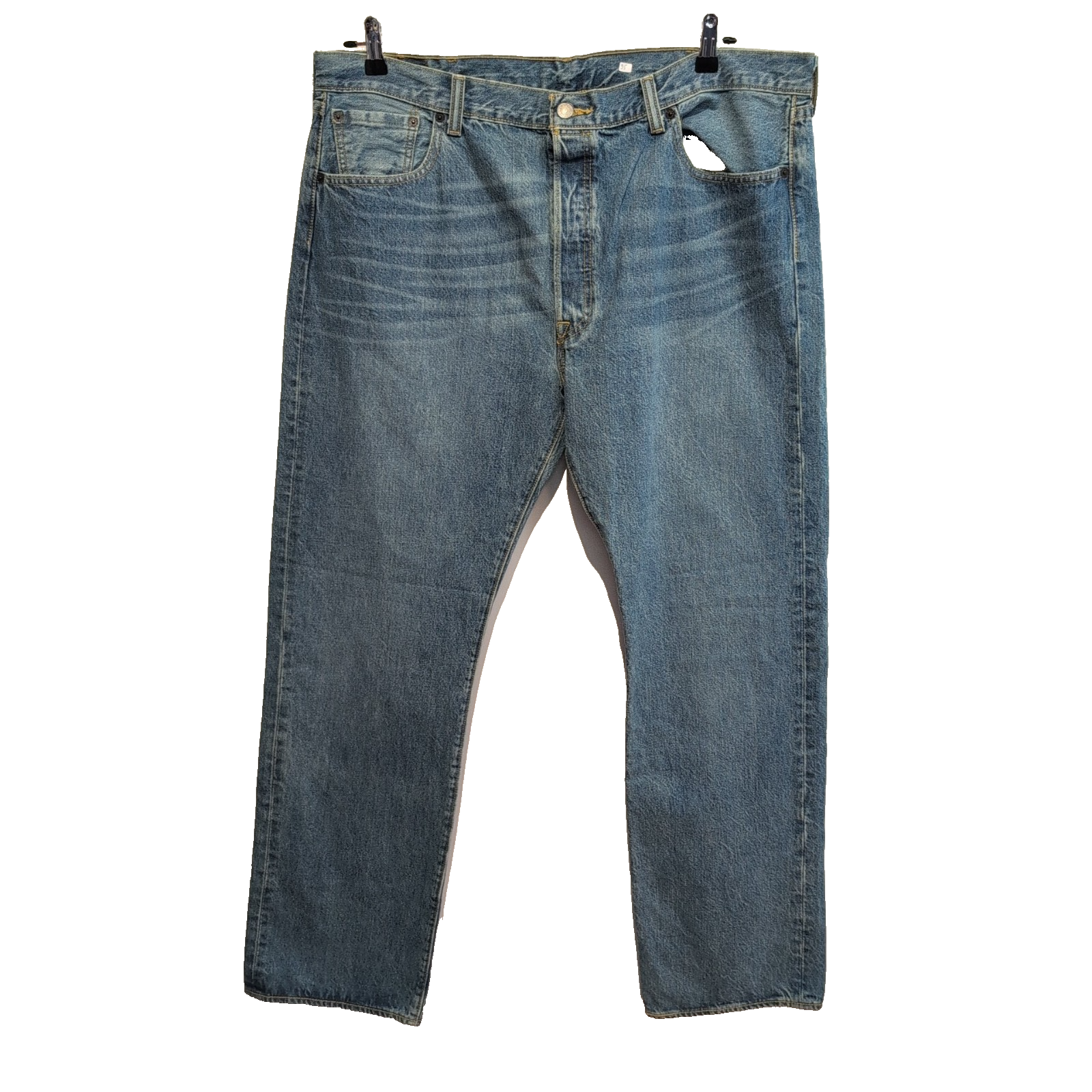 Levi’s 501 Jean Homme W40 L32 Bleu Vintage Pantalon Bouton Neuf