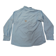Chemise Columbia PFG bleue uni taille L #96e