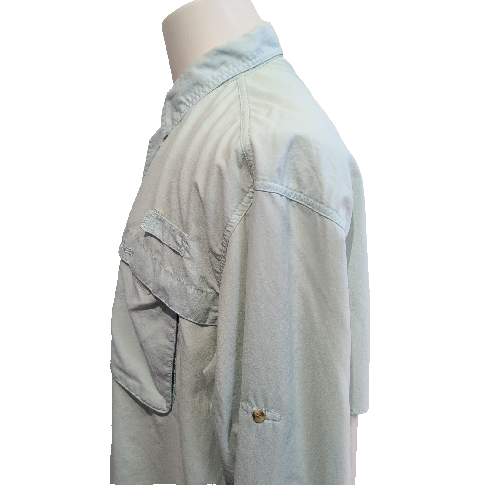 Chemise Technique L.L. Bean Homme Taille L Vert Pistache Outdoor Rando Poche