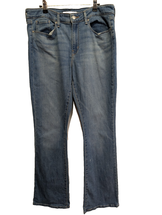 Jean Levi's Signature Femme Bleu Clair Mid Rise Bootcut W30 L32 T40