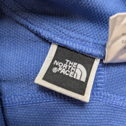 Pull The North Face Femme Col Zippé Microfibre Bleu Made in USA - Taille S