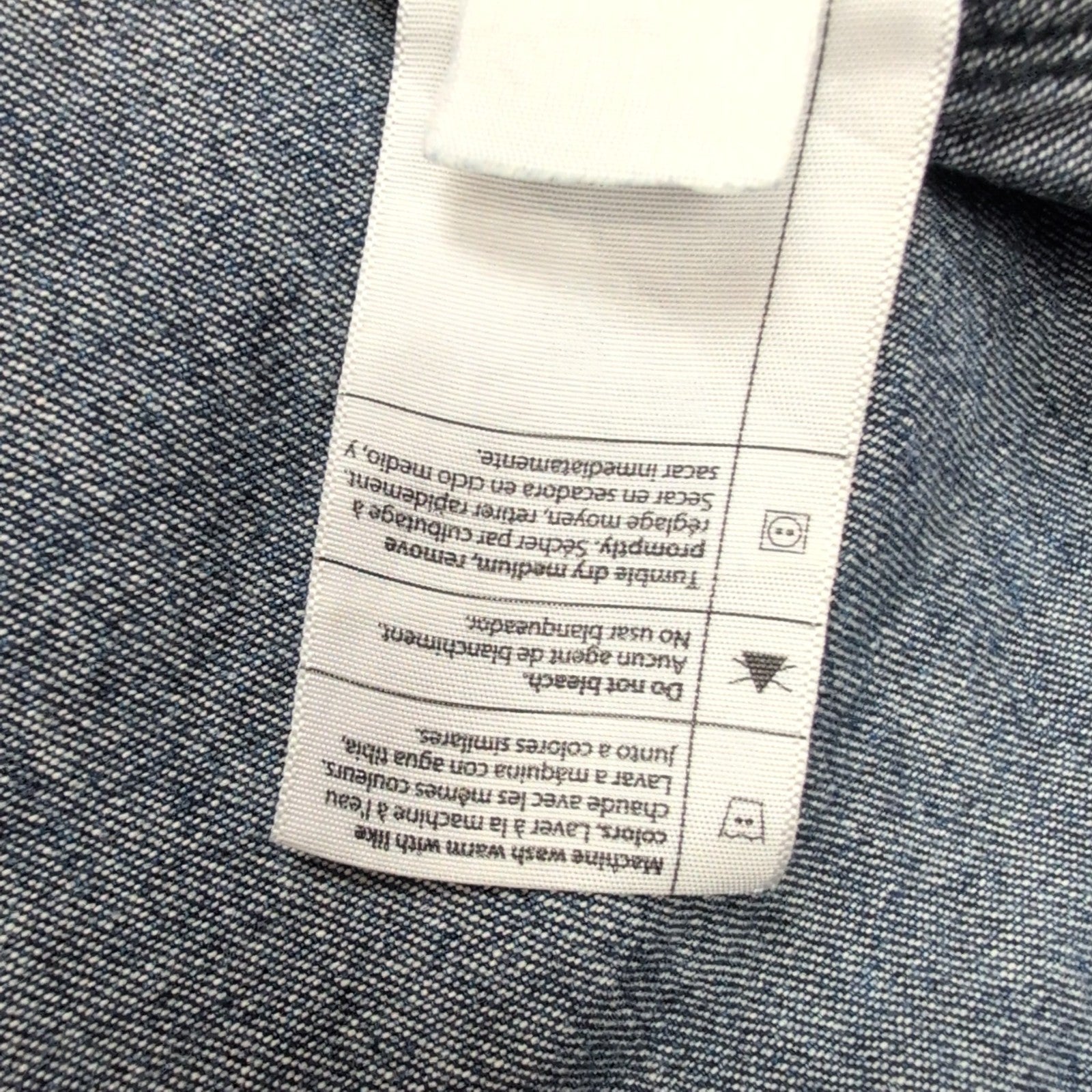 Chemise Carhartt 2XL Western Denim Épais Bleu Pression Vintage