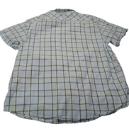 Chemise manches courtes Nautica bleu ciel à carreaux taille XL #135msch