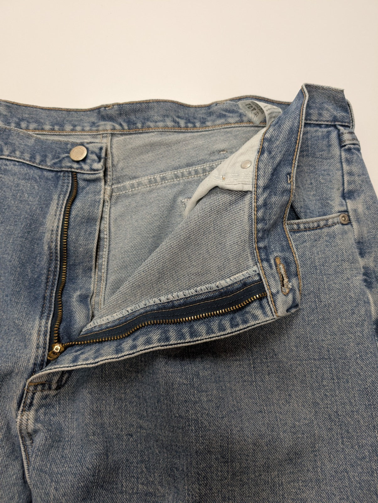 Jean Wrangler Vintage Homme W40 L30 Bleu Clair Denim Coupe Droite Classic Fit