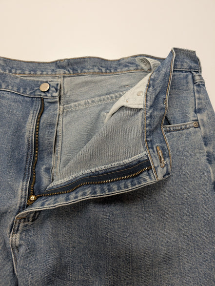 Jean Wrangler Vintage Homme W40 L30 Bleu Clair Denim Coupe Droite Classic Fit