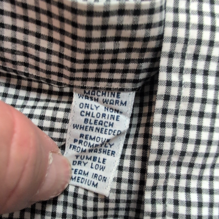 Chemise Ralph Lauren Custom Fit XL Bleu Noir Carreaux Manches Longues