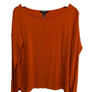 Pull fin femme LAUREN Ralph Lauren orange viscose stretch taille L