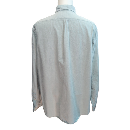 Chemise Ralph Lauren XXL Vert Pastel Oxford Logo Marron Grandes Tailles