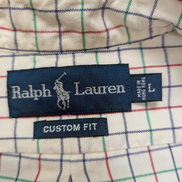 Chemise RALPH LAUREN - Flanelle Fine - Carreaux Multicolores Manches Longues L