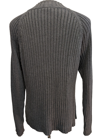 Pull Columbia vintage modèle XCO gris à rayures côtelées homme taille M