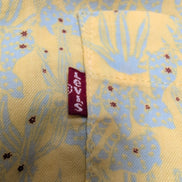 Chemise Hawaïenne Levi’s Jaune Floral Coton Manches Courtes Taille L