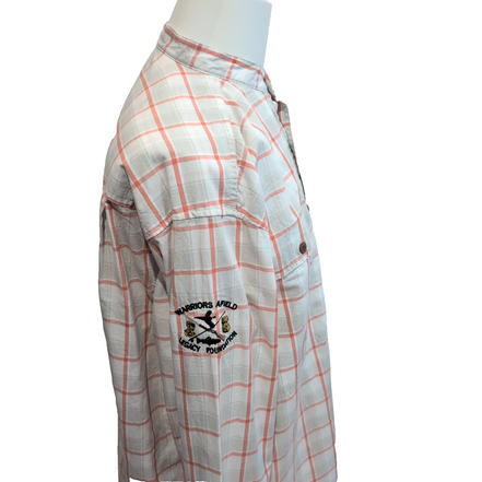 Chemise Patagonia XL grise carreaux bio coton pêche manches longues