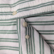 Chemise CHAPS blanche à rayures vertes taille L #57e