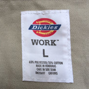 Chemise Dickies L Beige Workwear Manches Courtes Poches Boutonnées
