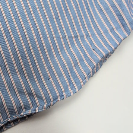 Chemise Nautica taille XL 100% coton made in moritus Bleu à Rayures longues mch