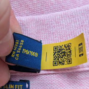 Polo manches courtes Polo Ralph Lauren Big Pony rose XXL Custom Slim Fit