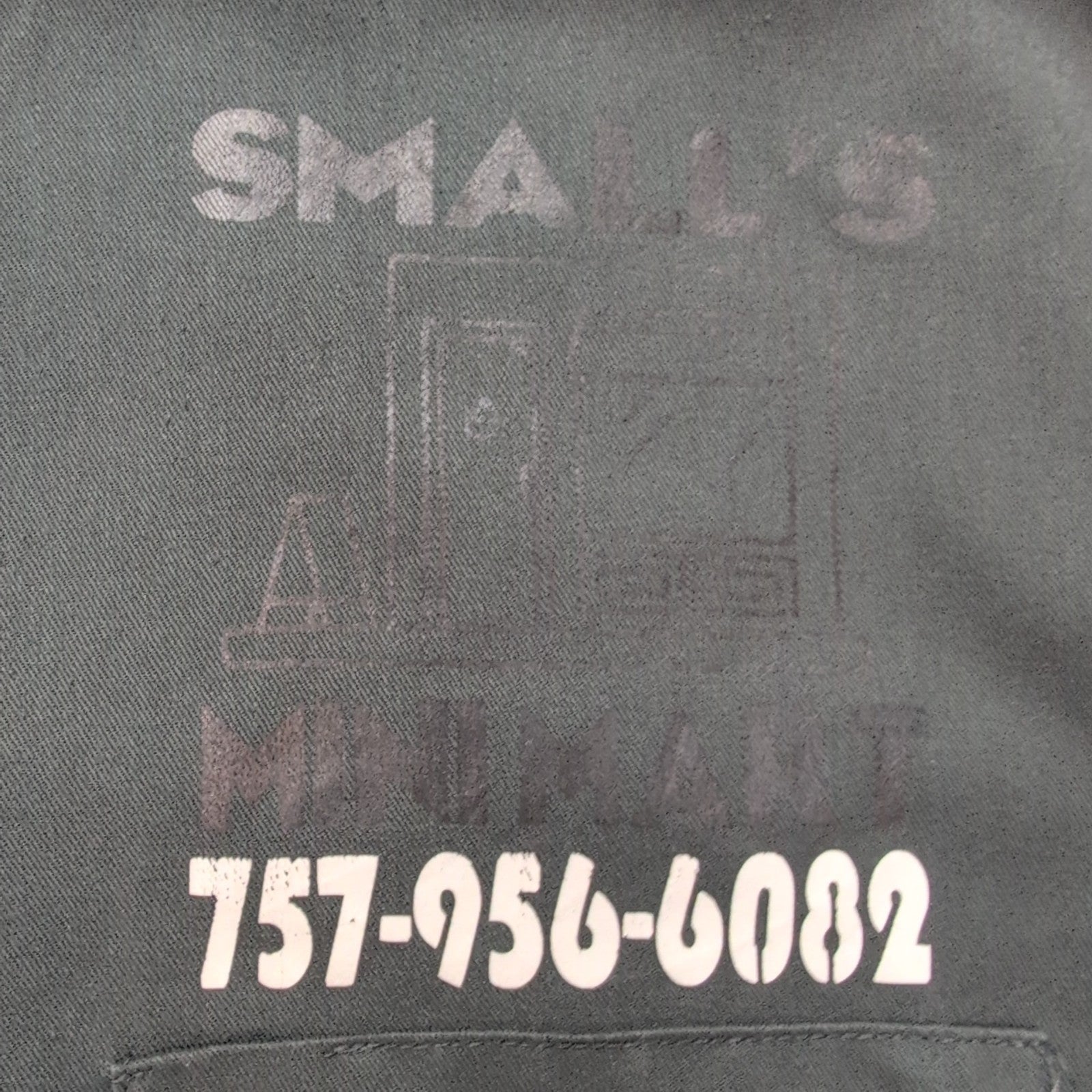 Chemise Dickies 2XL Anthracite Flocage Small's Minimart USA Workwear