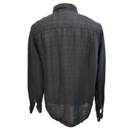 Chemise Hawaïenne Tommy Bahama Lin Noir Manches Longues L