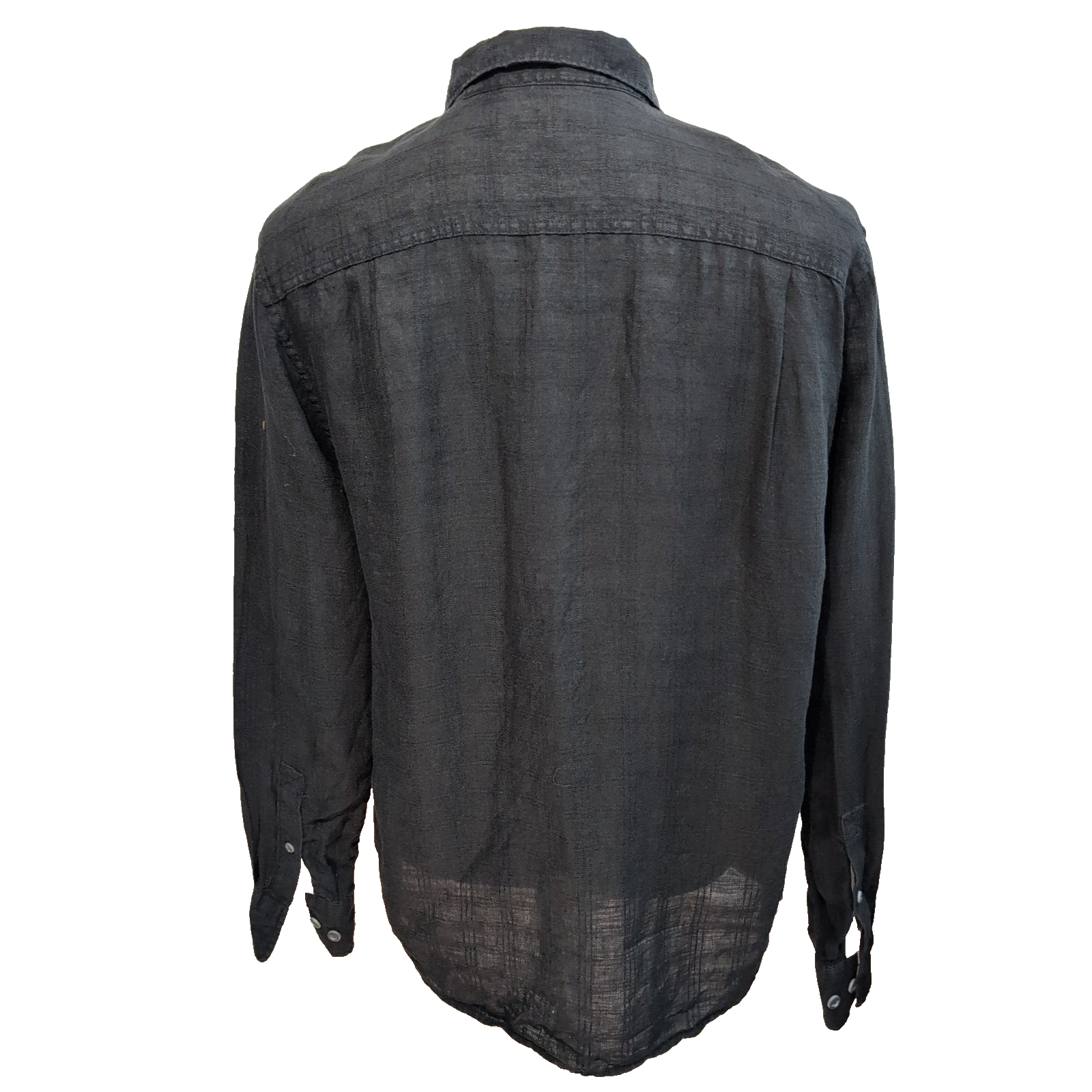 Chemise Hawaïenne Tommy Bahama Lin Noir Manches Longues L